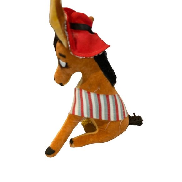 R Dakin Dream Pets Pancho 7" Donkey with Sombrero Stuffed Toy - Picture 2 of 4